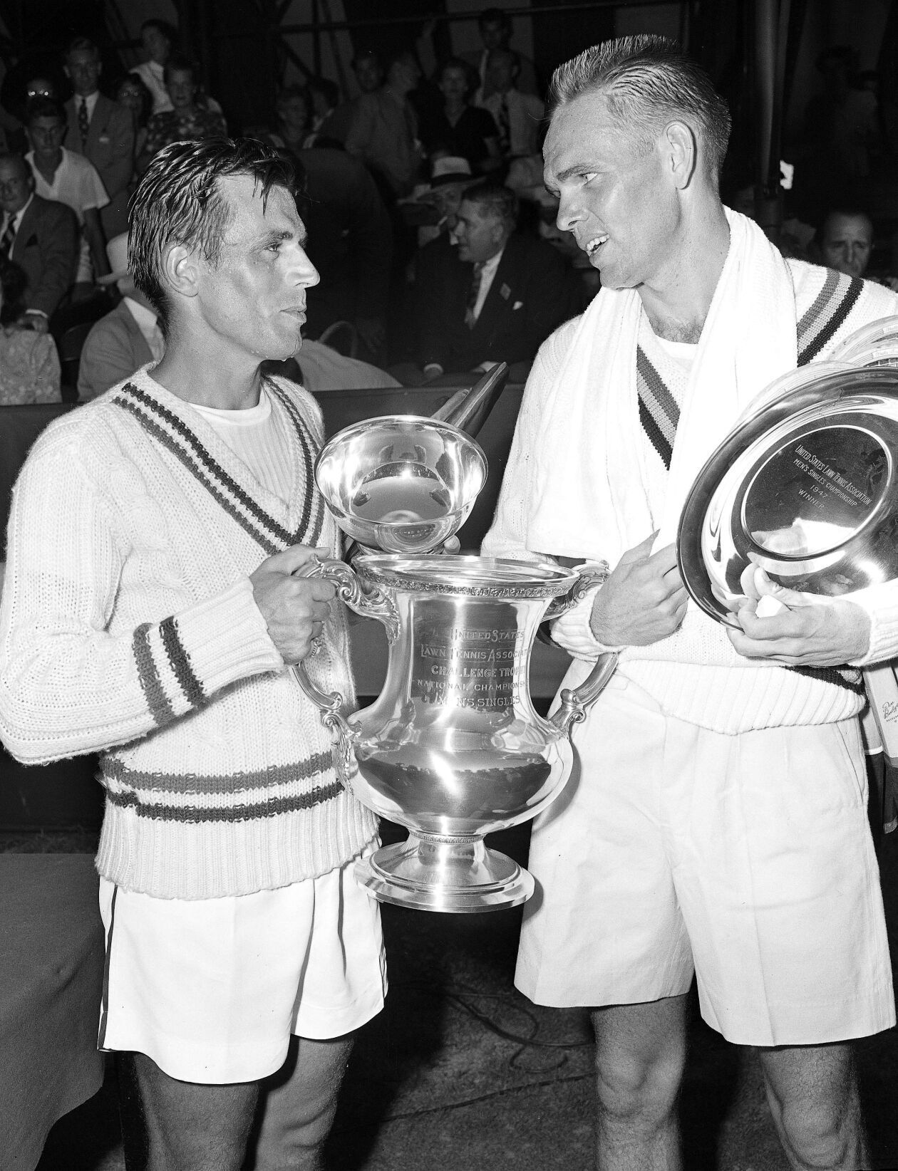 1947: Jack Kramer wins US Lawn Tennis Association championship
